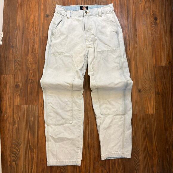 Women's Dickies Madison Loose Fit Double Knee Jeans size 32 light blue color - Picture 1 of 8